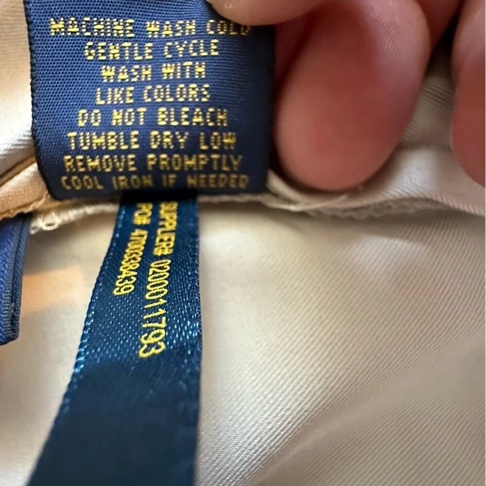 Polo Ralph Lauren Performance Pants Men 40x32 Tan Flat‎ Front Trousers